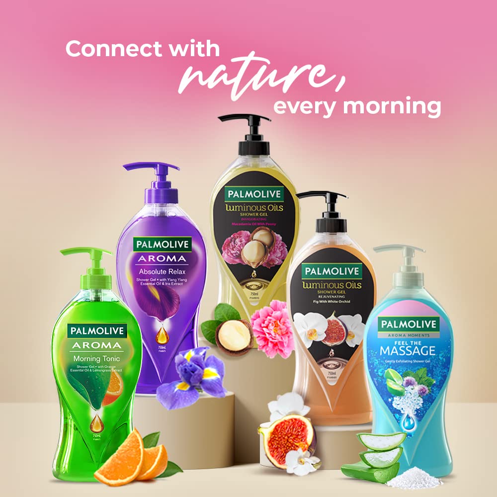 Palmolive - Macadamia Oil & Peony - Luminous Oil - Invigorating - Body Wash