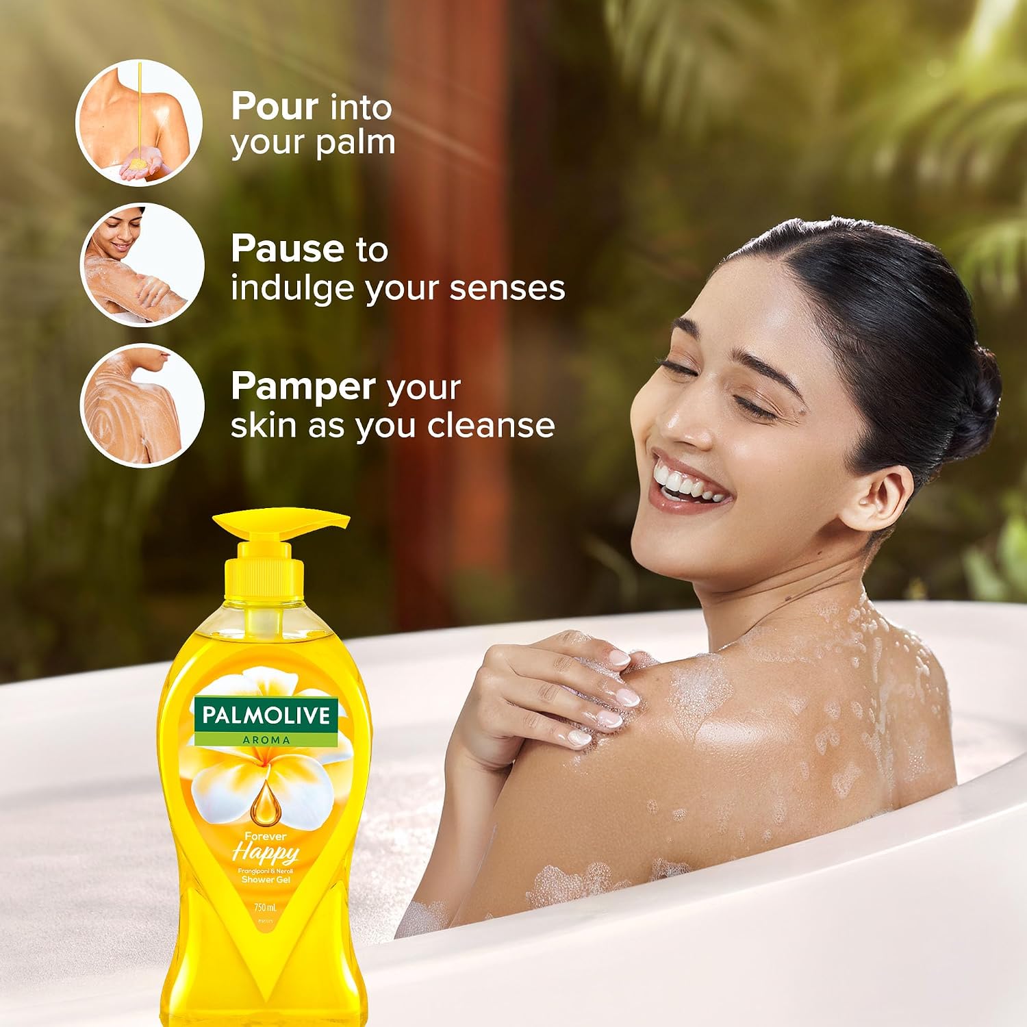 Palmolive - Aroma - Frangipani & Neroli - Forever Happy-Body Wash
