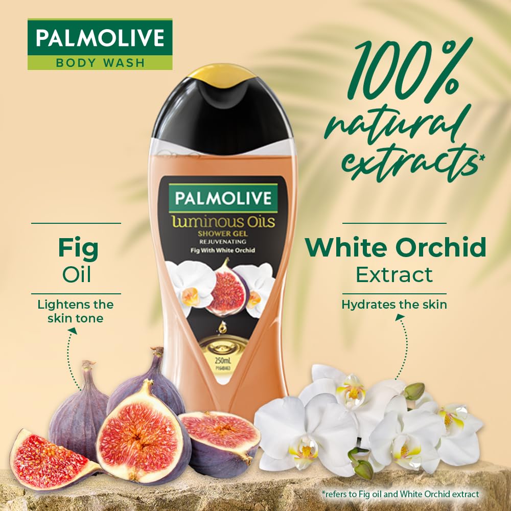 Palmolive - Fig & White Orchid - Luminous Oil - Rejuvenating-Shower Gel