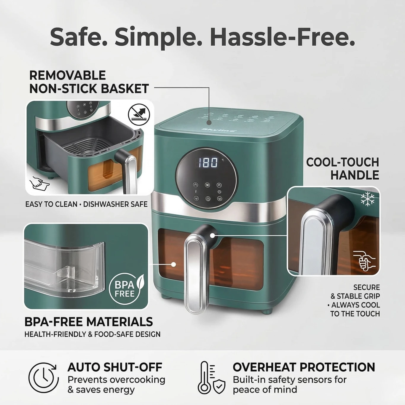 Skyline - Air Fryer - 1500W