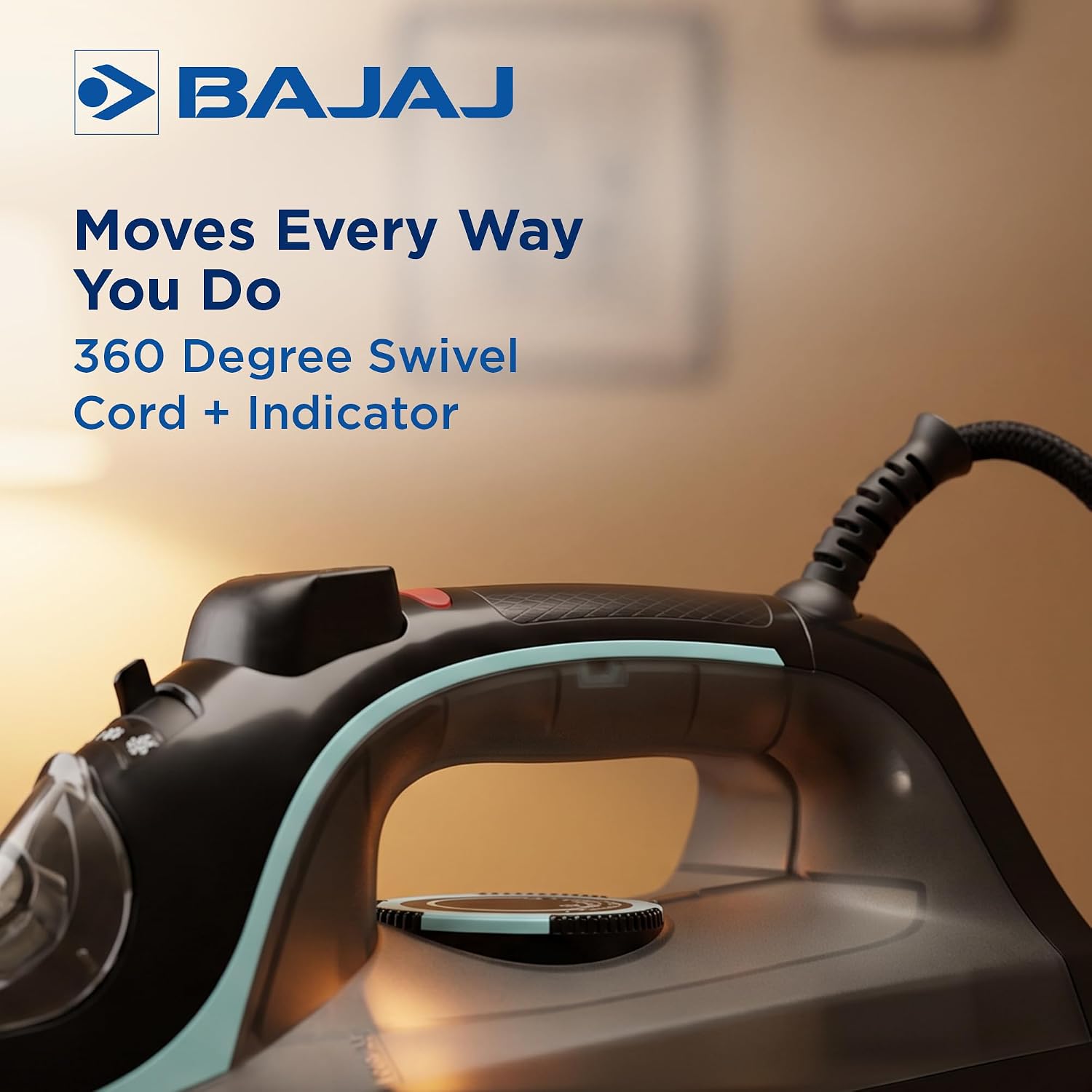 Bajaj - Steam Iron - Aluminium Soleplate Iron | 2000 Watts