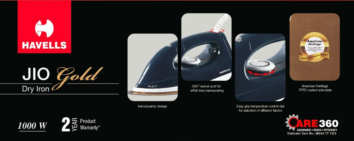 Havells - Jio Gold - Dry Iron