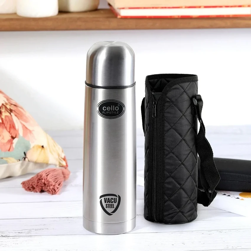 Cello - Flipstyle - Stainless Steel - Hot and Cold - Water Bottle
