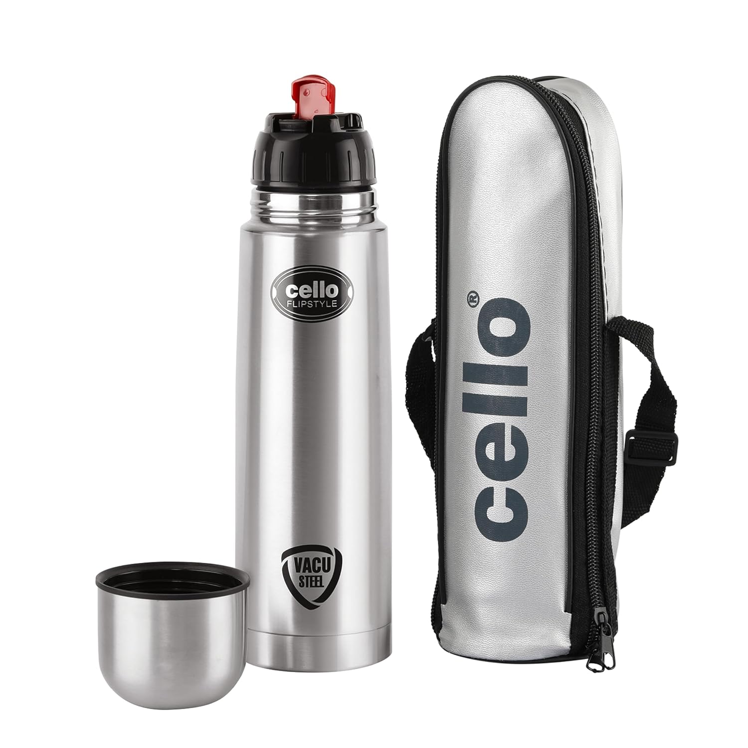 Cello - Flipstyle - Stainless - Steel Hot and Cold - Water Bottle