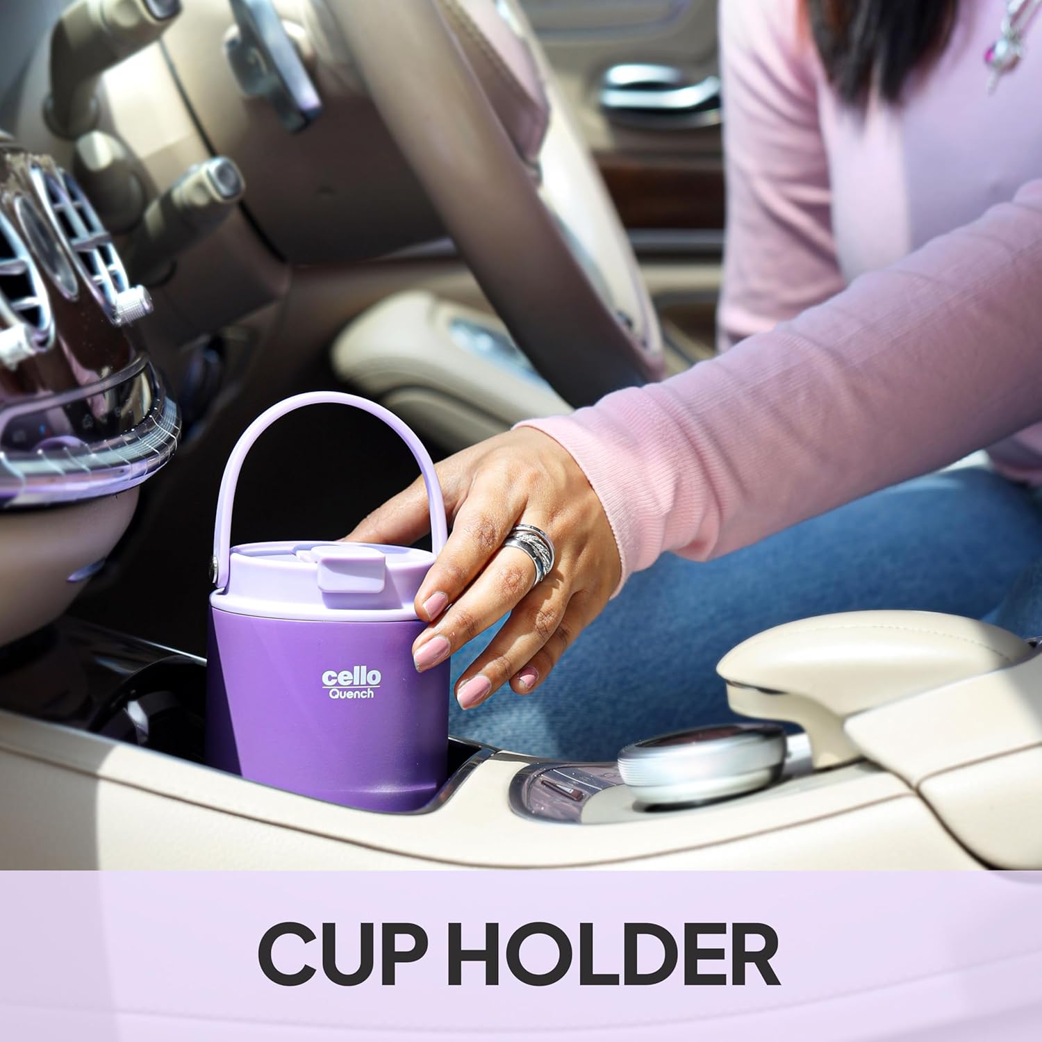 Cello - Quench Go - Insulated Stainless Steel - Sipper Tumbler with Straw
