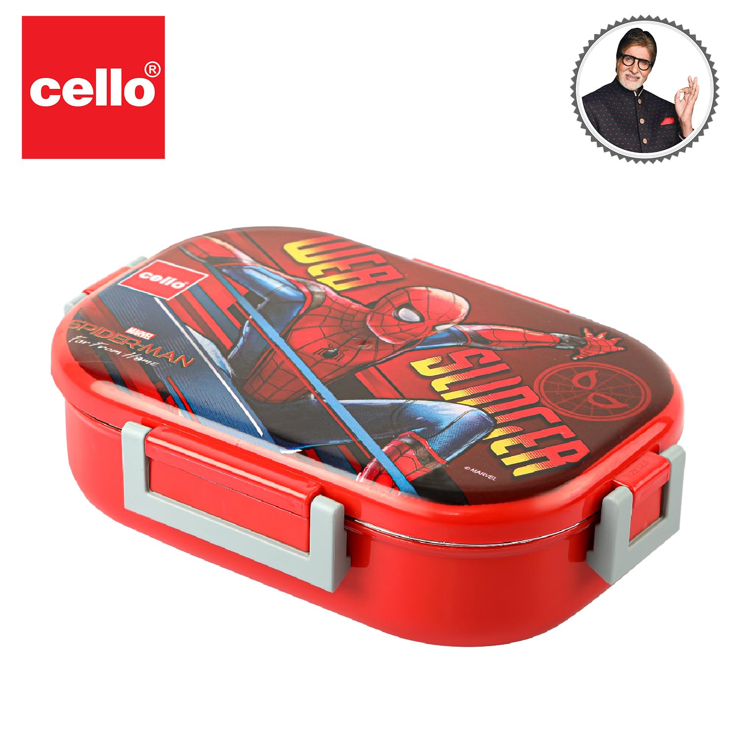 Cello - Feast Deluxe - Spider Man Print Insulated - Lunch Box