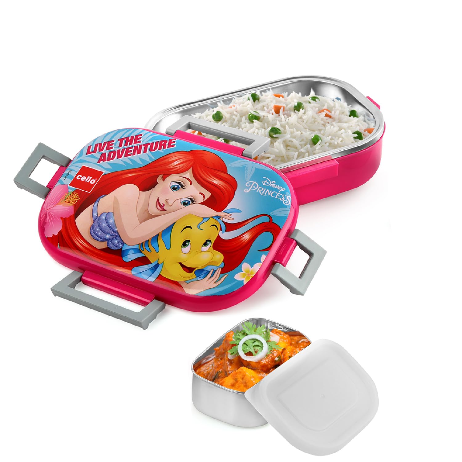 Cello - Feast Deluxe Princess - Design Insulated-Lunch Box - Pink