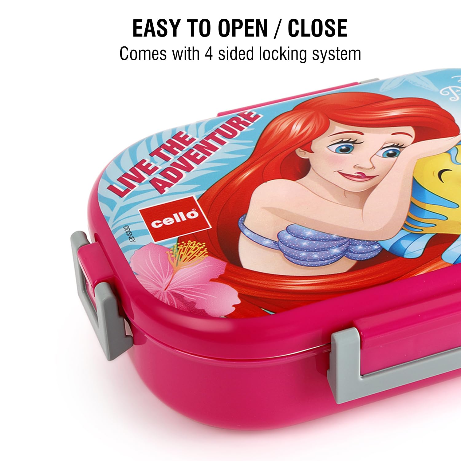 Cello - Feast Deluxe Princess - Design Insulated-Lunch Box - Pink