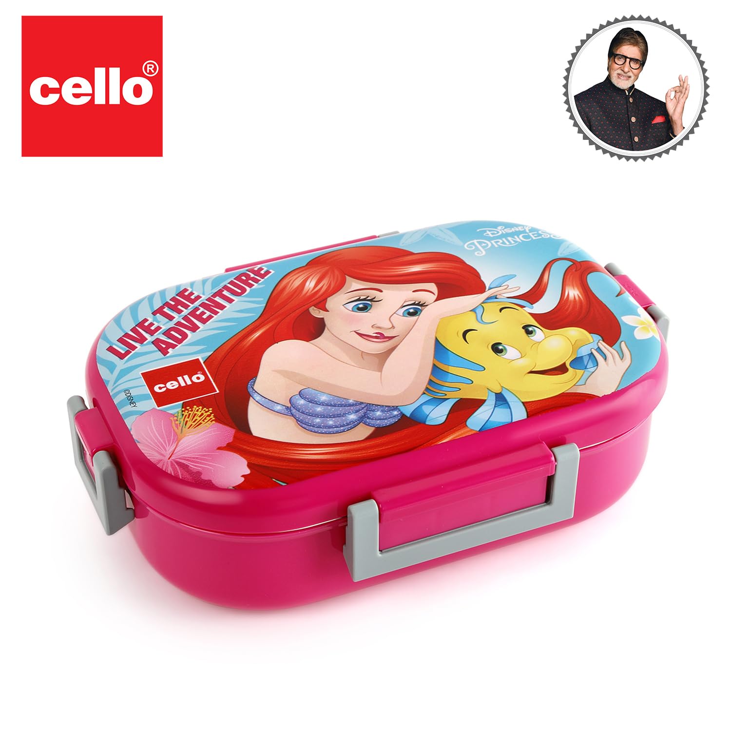 Cello - Feast Deluxe Princess - Design Insulated-Lunch Box - Pink