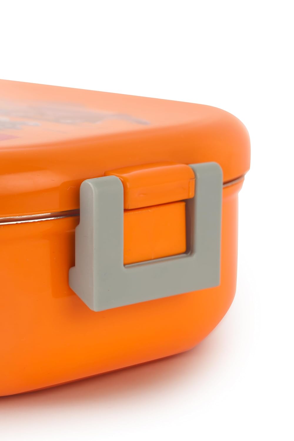 Cello - Feast Deluxe - Hot Wheel - Insulated - Kids Lunch Box with Steel Inner (Orange)