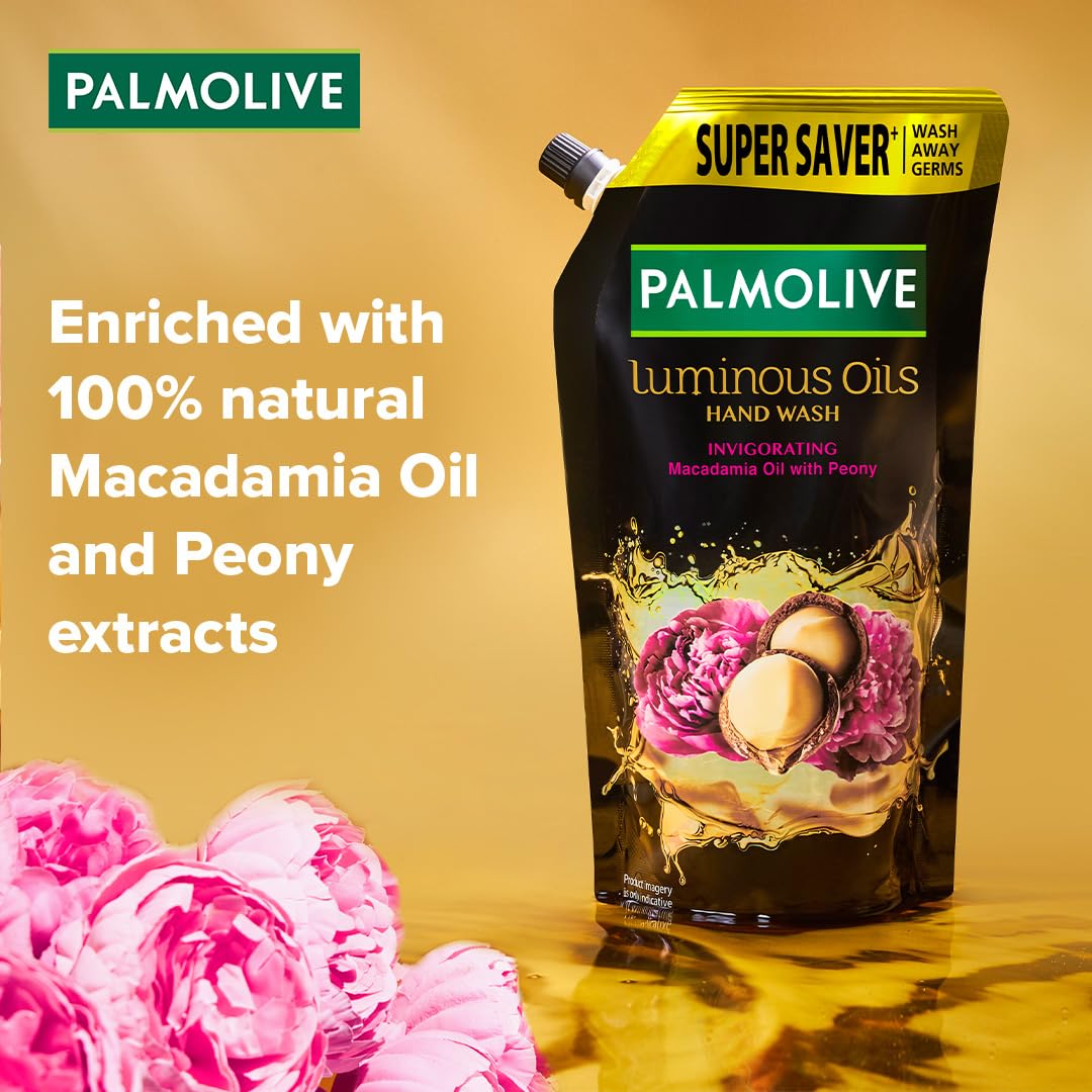 Palmolive - Macadamia Oil and Peony - Luminous Oils - Invigorating Liquid - Hand Wash