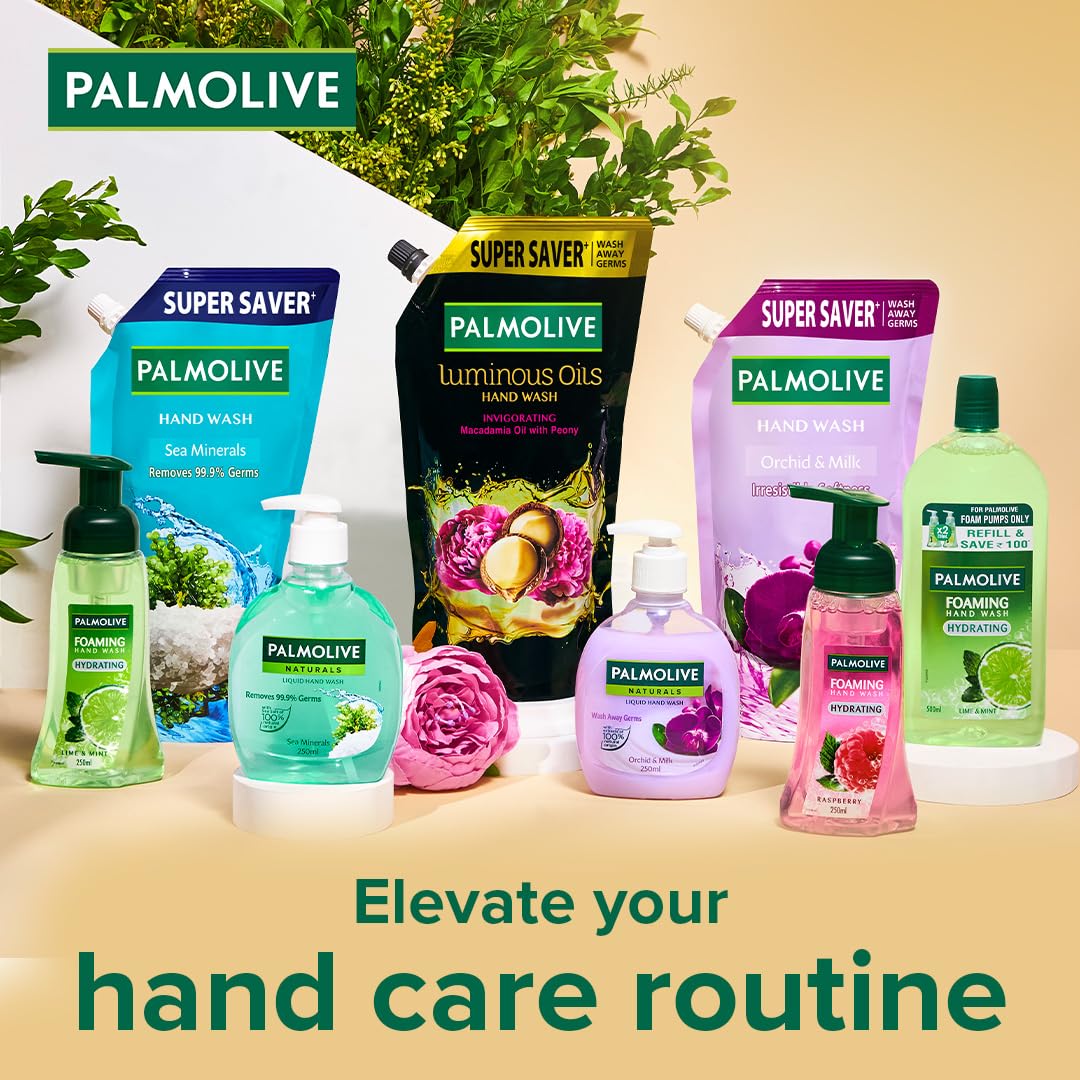 Palmolive - Macadamia Oil and Peony - Luminous Oils - Invigorating Liquid - Hand Wash
