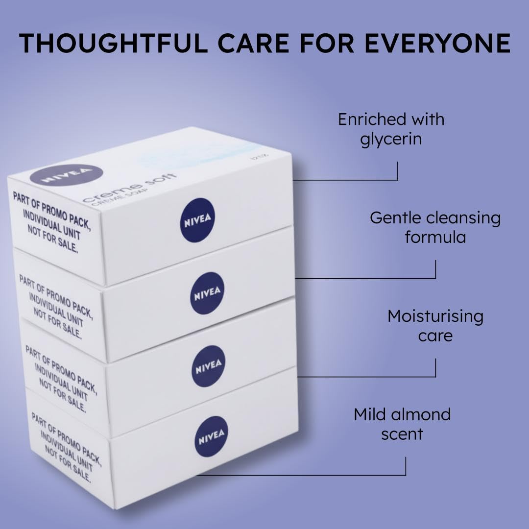 Nivea - Creme Soft Soap - (Pack of 4)