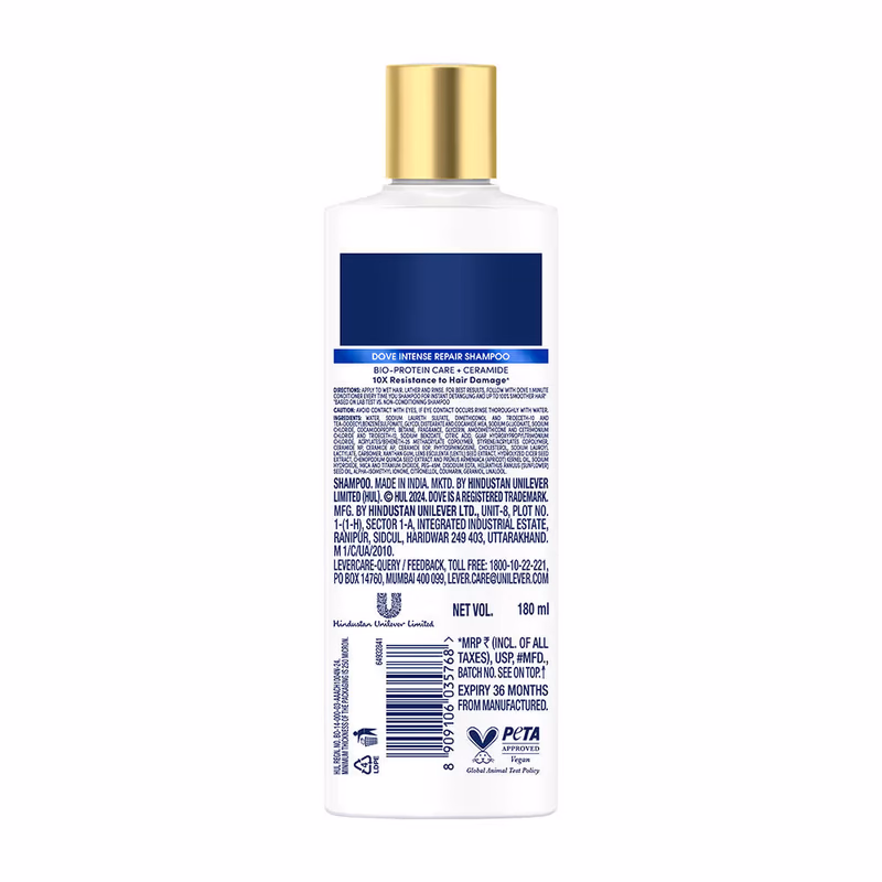 Dove - Intense Repair - Shampoo For Dry & Damaged Hair