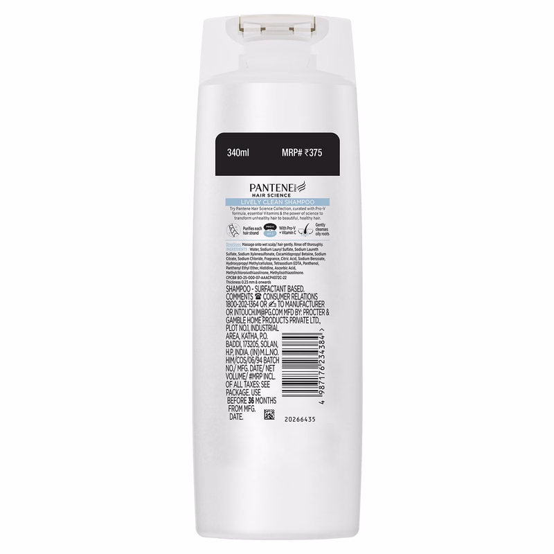 Pantene - Lively Clean - Advanced Hair Care Solution - Shampoo