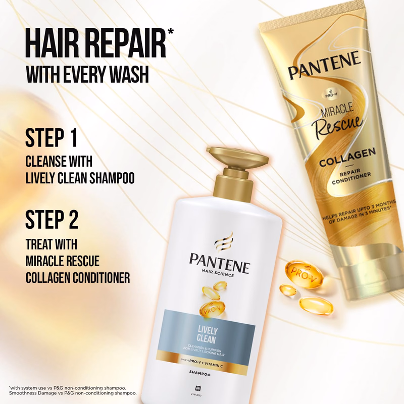 Pantene - Lively Clean - Advanced Hair Care Solution - Shampoo