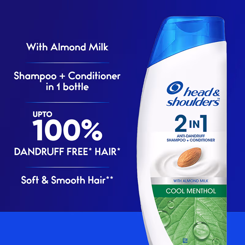 Head & Shoulders - Cool Menthol - 2-in-1 Anti-Dandruff - Shampoo + Conditioner