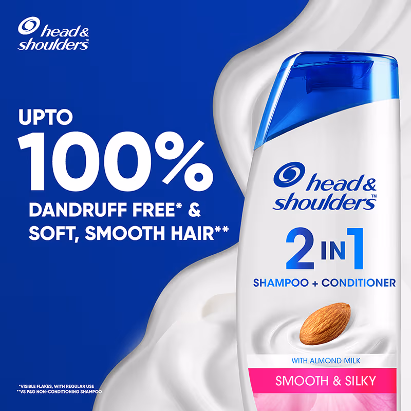 Head & Shoulders - Smooth and Silky - 2-In-1 Anti-Dandruff - Shampoo + Conditioner