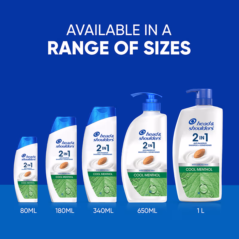 Head & Shoulders - Cool Menthol - 2-in-1 Anti-Dandruff - Shampoo + Conditioner