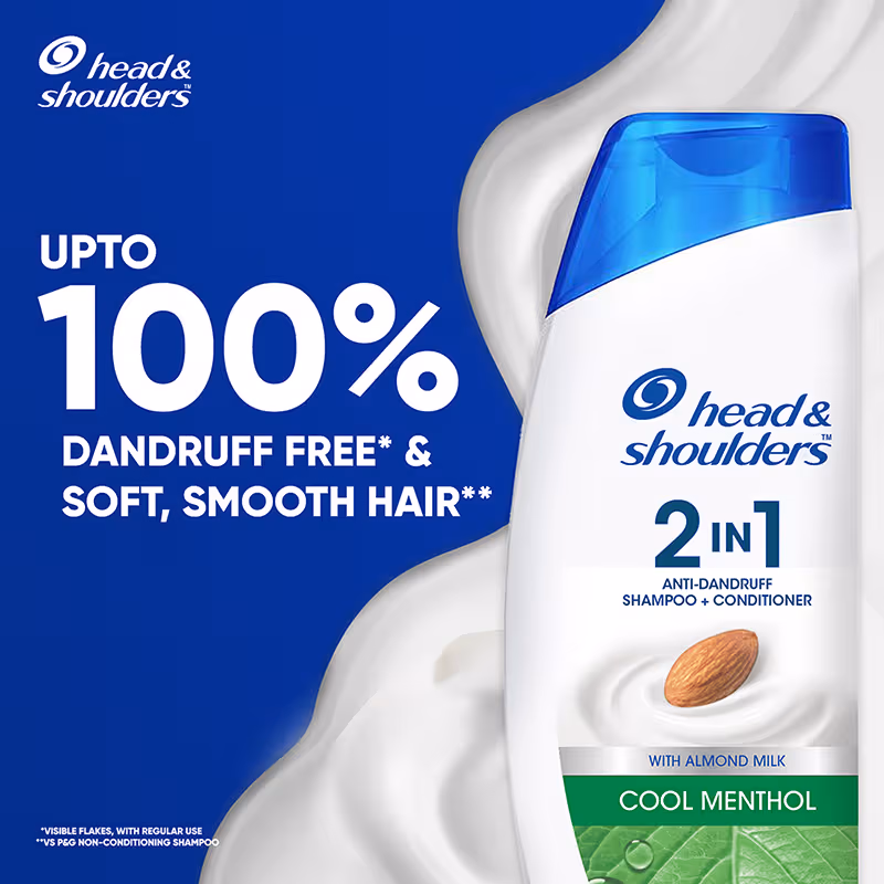 Head & Shoulders - Cool Menthol - 2-in-1 Anti-Dandruff - Shampoo + Conditioner