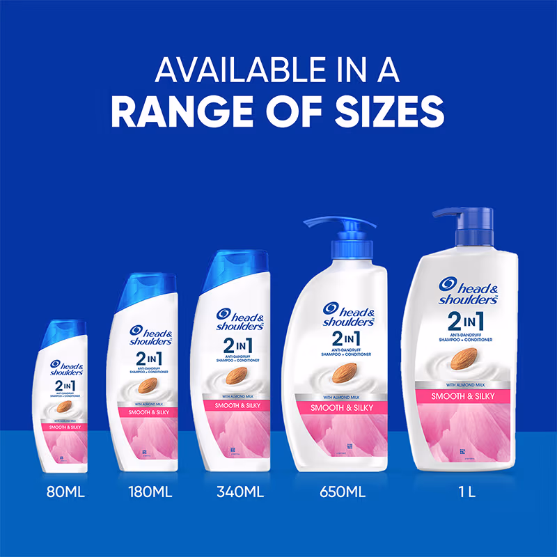 Head & Shoulders - Smooth and Silky - 2-In-1 Anti-Dandruff - Shampoo + Conditioner