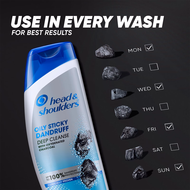 Head & Shoulders - Deep Cleanse - Anti-Dandruff Shampoo - Active Charcoal