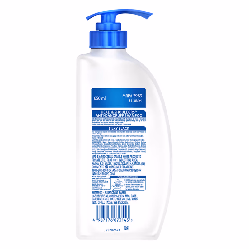 Head & Shoulders - Silky Black - Anti Dandruff Shampoo