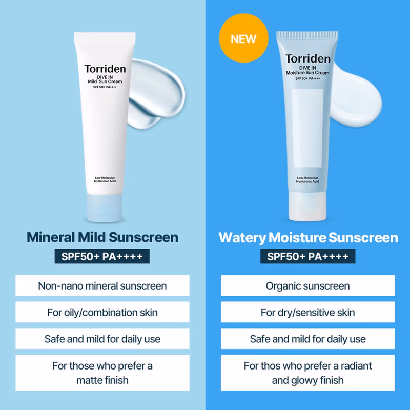 Torriden - Dive In Mild Sun Cream - Spf50+ Pa++++