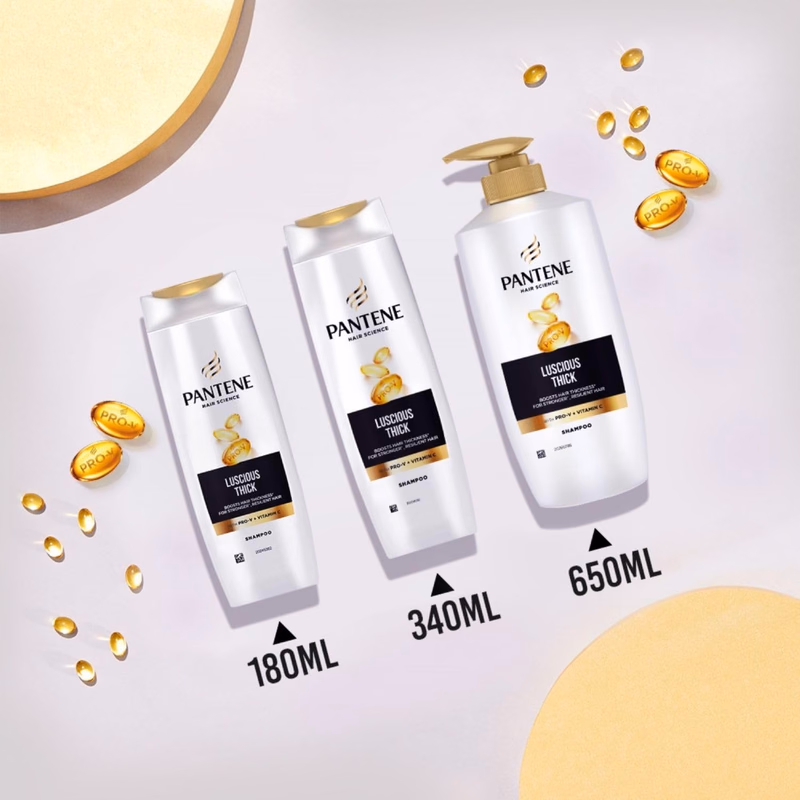 Pantene - Luscious Thick - Hair Science  Shampoo with Vitamin C