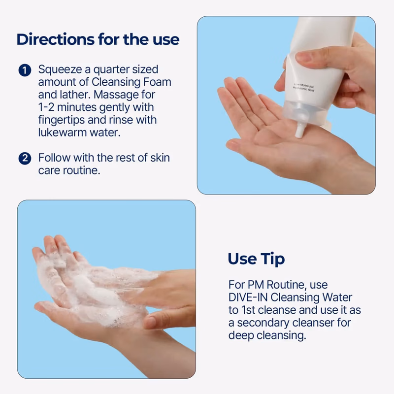 Torriden - Dive In Cleansing Foam - Gentle Hydrating