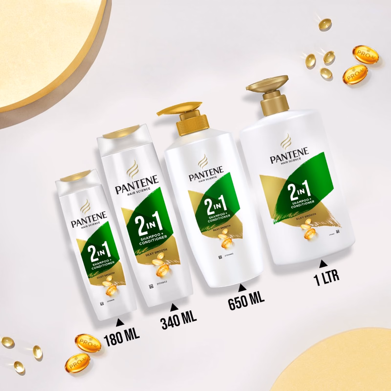 Pantene - Silky Smooth - 2in1 - Shampoo & Conditioner