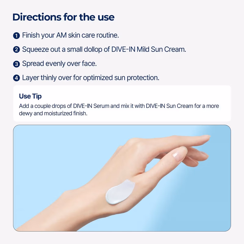 Torriden - Dive In Mild Sun Cream - Spf50+ Pa++++