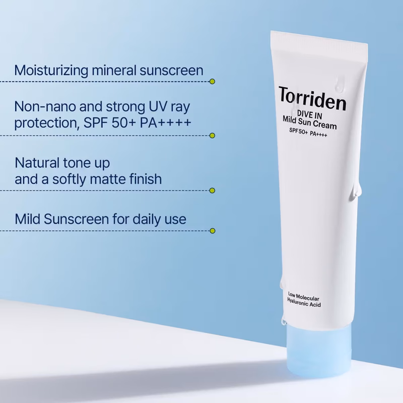 Torriden - Dive In Mild Sun Cream - Spf50+ Pa++++
