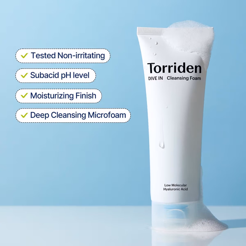 Torriden - Dive In Cleansing Foam - Gentle Hydrating