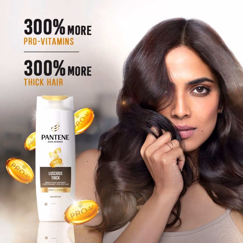 Pantene - Luscious Thick - Hair Science  Shampoo with Vitamin C
