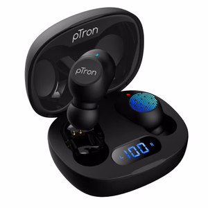 pTron - Black - Basspods 991 - True Wireless Stereo Earbuds