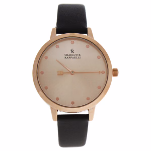 Charlotte Raffaelli - CRB006 La Basic - Rose Gold/Brown Leather Strap
