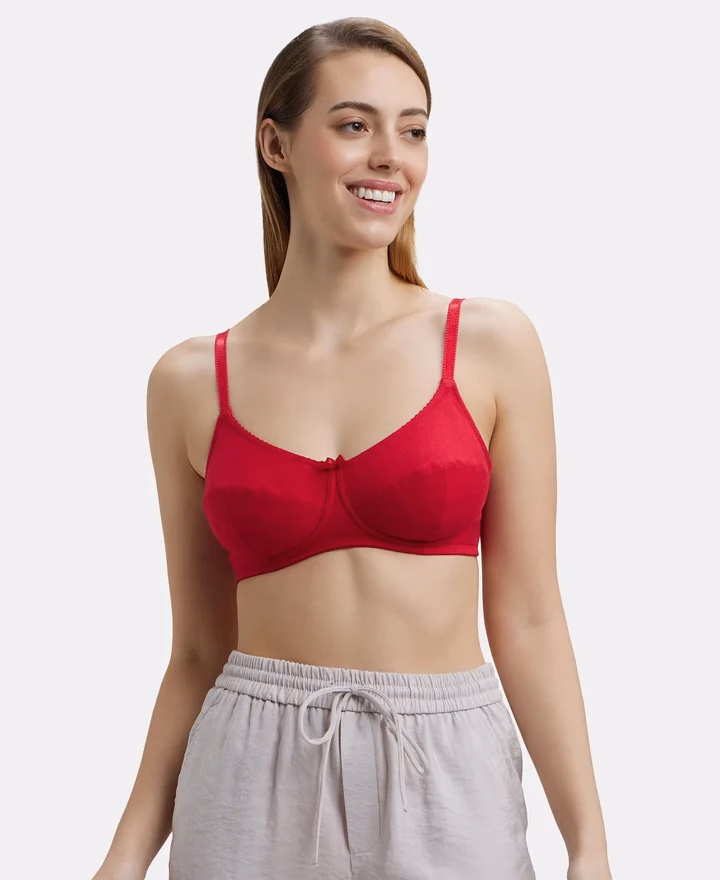 Jockey Women - Red Love - Wire-free Bra - 1615-Stretch