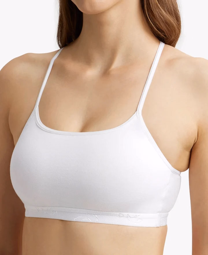 Jockey - White - Crop Top - Simple Comfort - 1851-Stretch