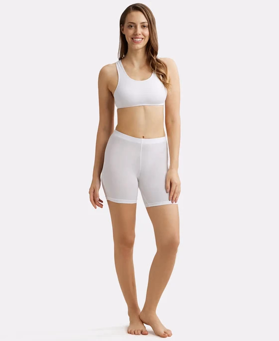 ockey - White - Crop Top - Simple Comfort - 1582-Stretch