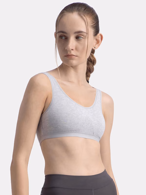 Jockey Women - Steel Grey Melange - Active Bra - 1376-Stretch