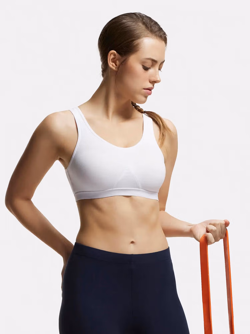 Jockey Women - White - Active Bra - 1376-Stretch