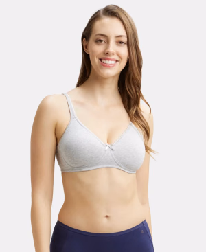Jockey Women - Steel Gray Melange - Wire-free Shaper Bra - 1722-Stretch