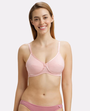 Jockey Women - Candy Pink - Wire-free Cross Over Bra- Stretch-1242
