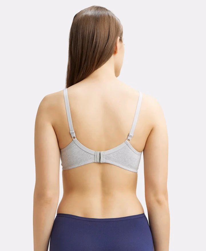 Jockey Women - Steel Gray Melange - Wire-free Shaper Bra - 1722-Stretch