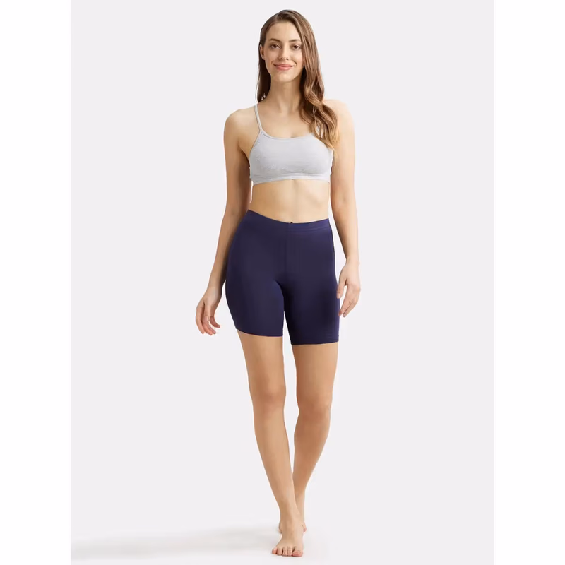 Jockey - Steel Grey Mel - Crop Top - Simple Comfort - 1851-Stretch