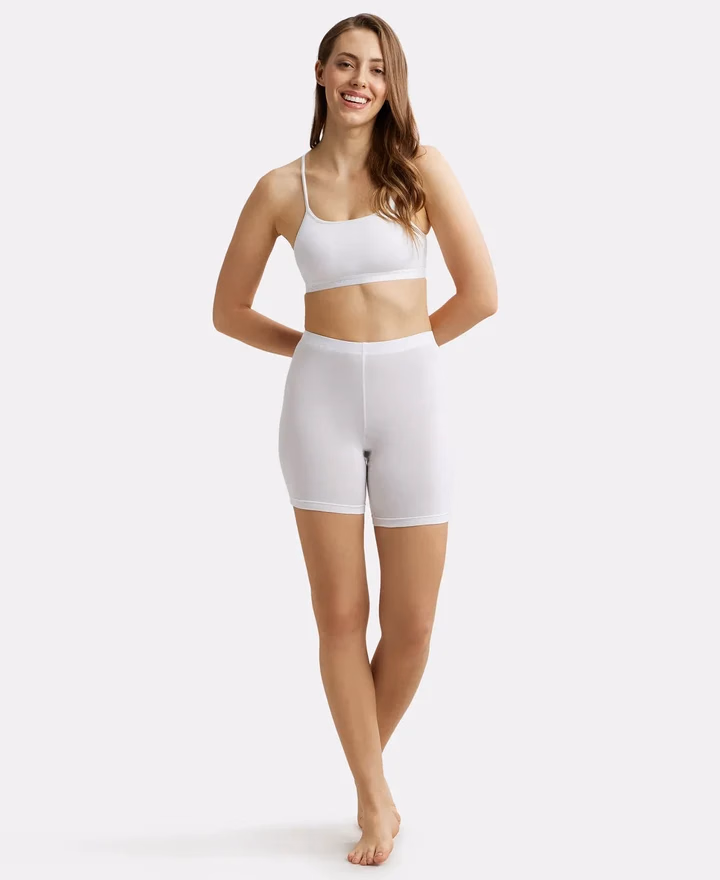 Jockey - White - Crop Top - Simple Comfort - 1851-Stretch
