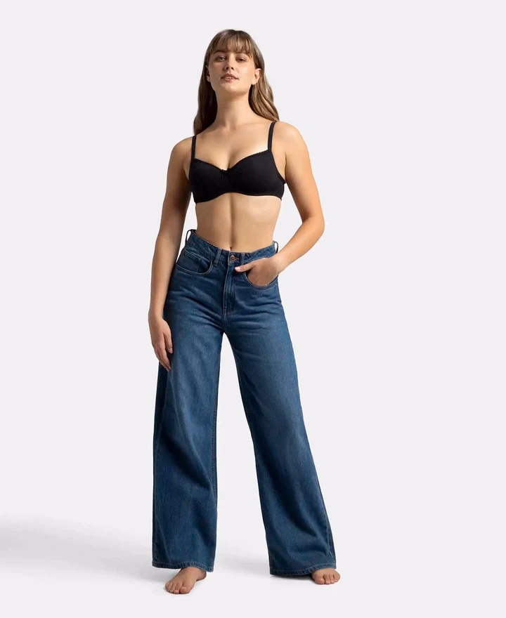 Jockey Women - Black - Fashion Essentials - Wire-Free Padded Bra-1723-Stretch
