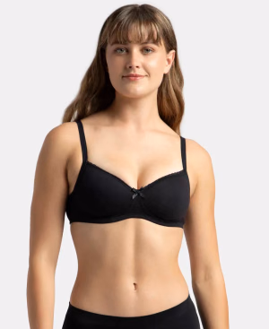 Jockey Women - Black - Fashion Essentials - Wire-Free Padded Bra-1723-Stretch