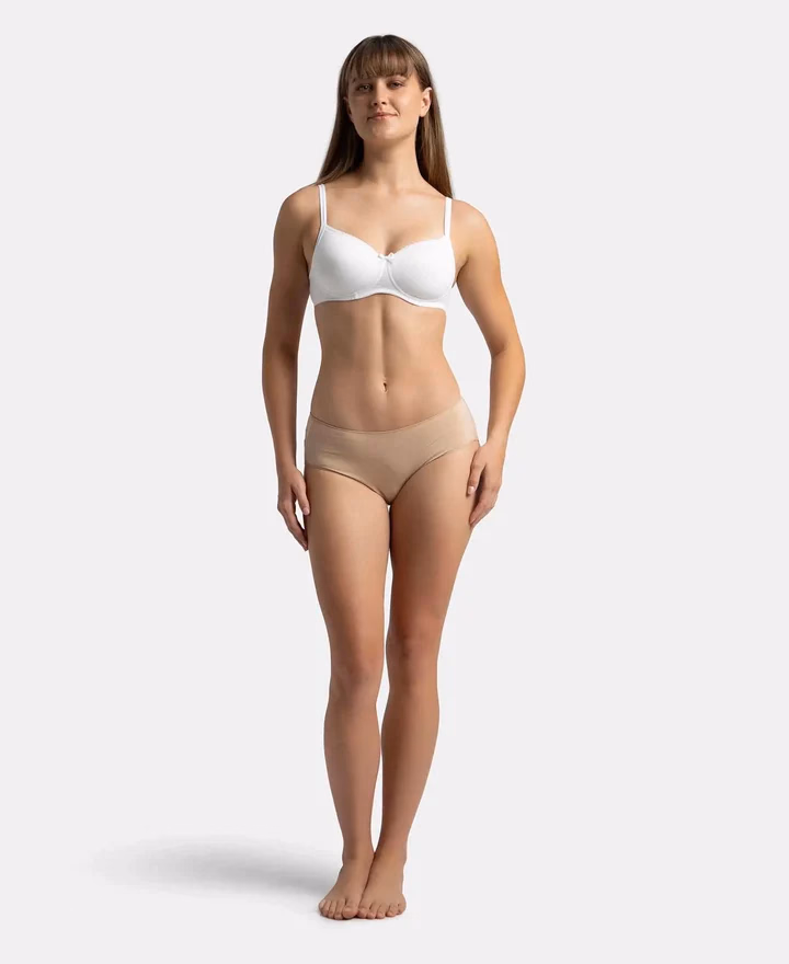 Jockey Women - White - Fashion Essentials - Wire-Free Padded Bra-1723-Stretch